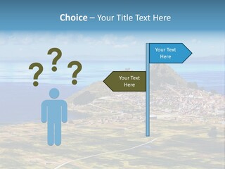 A Small Island In The Middle Of A Large Body Of Water PowerPoint Template