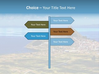 A Small Island In The Middle Of A Large Body Of Water PowerPoint Template