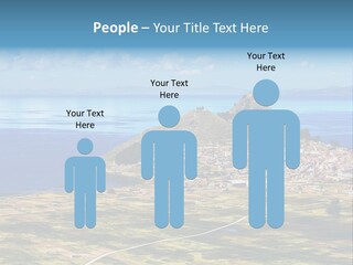 A Small Island In The Middle Of A Large Body Of Water PowerPoint Template