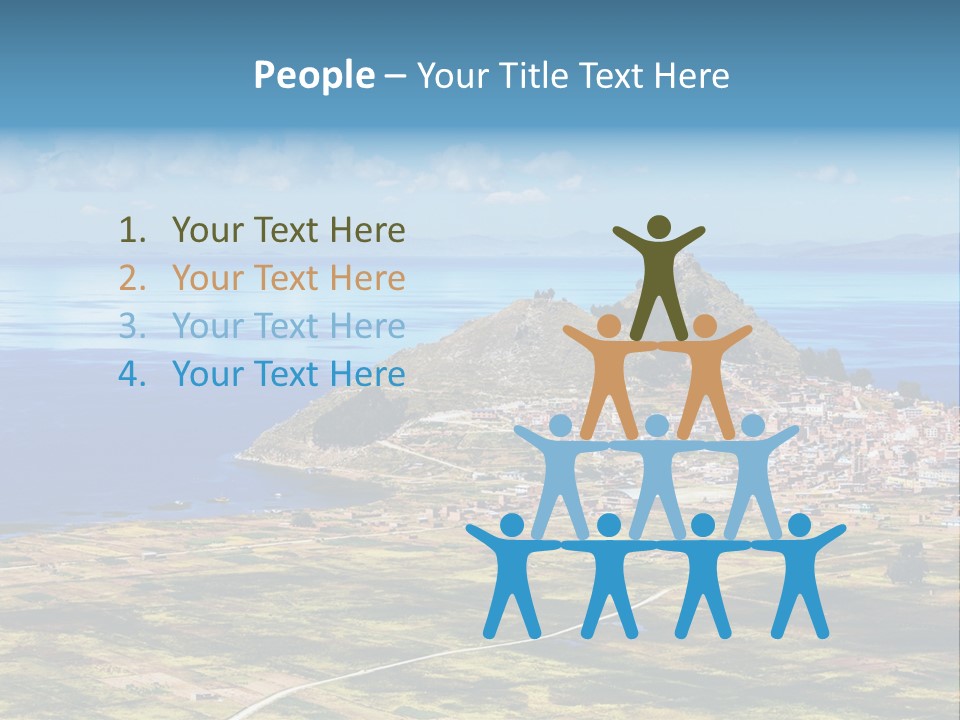 A Small Island In The Middle Of A Large Body Of Water PowerPoint Template