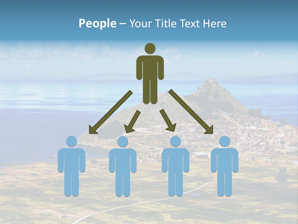 A Small Island In The Middle Of A Large Body Of Water PowerPoint Template