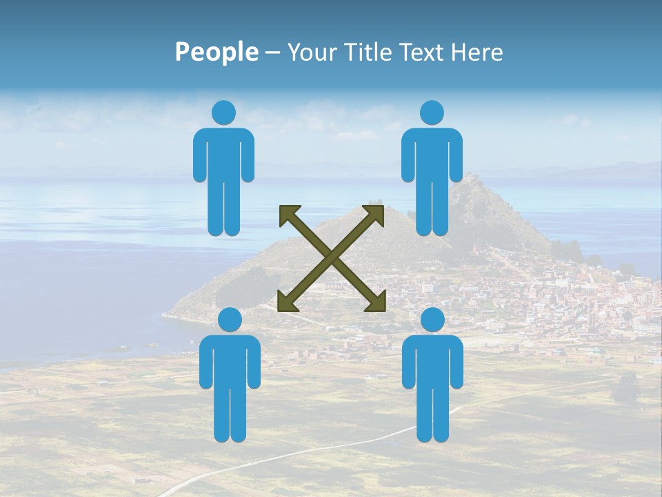 A Small Island In The Middle Of A Large Body Of Water PowerPoint Template