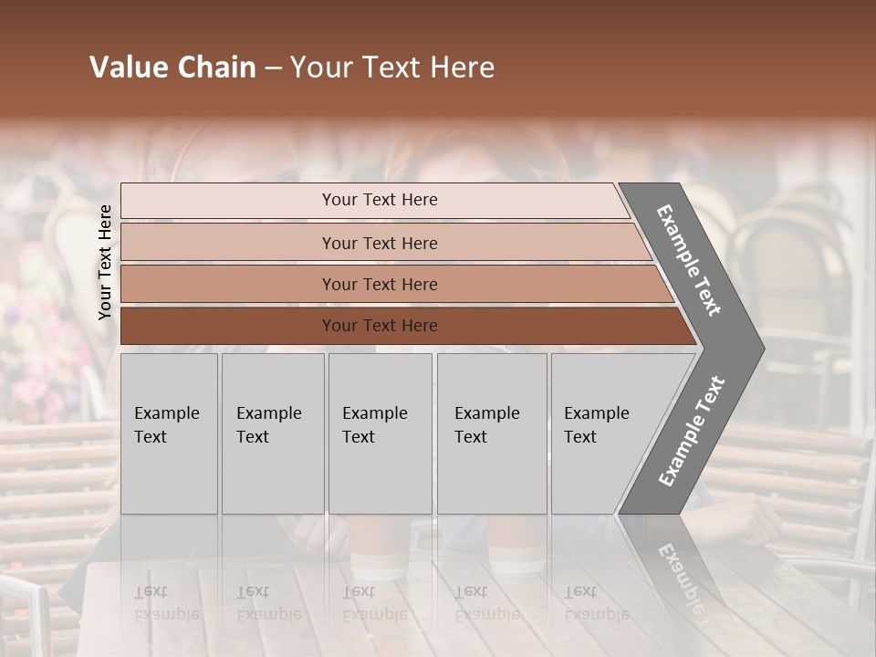 Two Girls Giving Thumbs Up At A Table PowerPoint Template