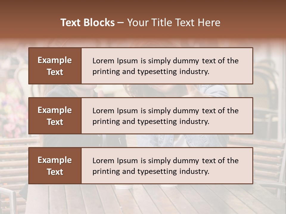 Two Girls Giving Thumbs Up At A Table PowerPoint Template