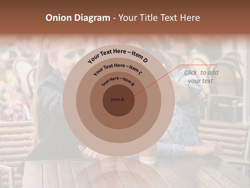 Two Girls Giving Thumbs Up At A Table PowerPoint Template