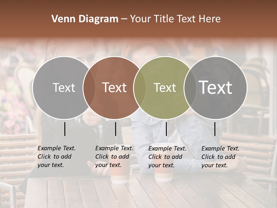 Two Girls Giving Thumbs Up At A Table PowerPoint Template