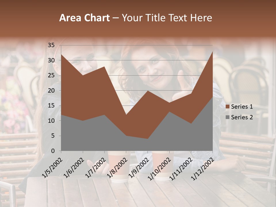 Two Girls Giving Thumbs Up At A Table PowerPoint Template