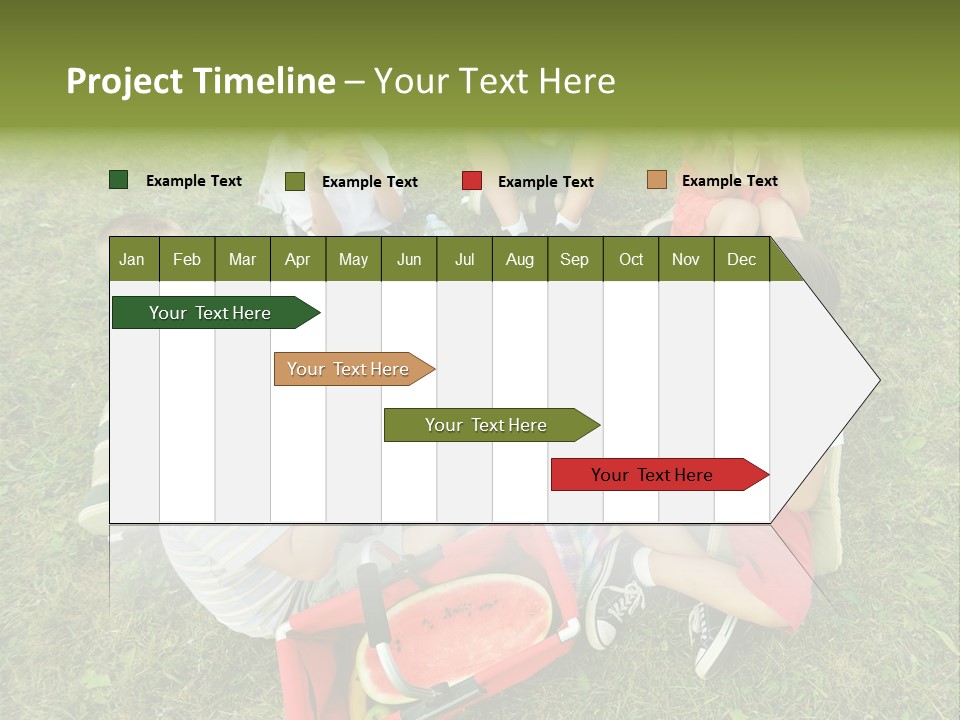 A Group Of Children Sitting On A Blanket Eating Food PowerPoint Template