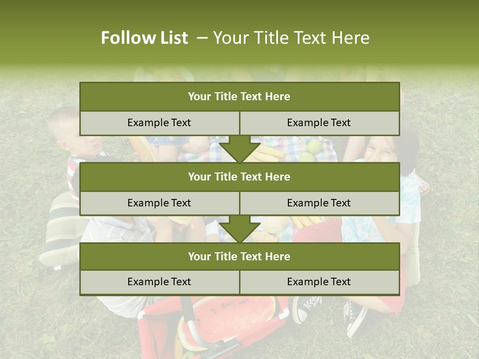 A Group Of Children Sitting On A Blanket Eating Food PowerPoint Template