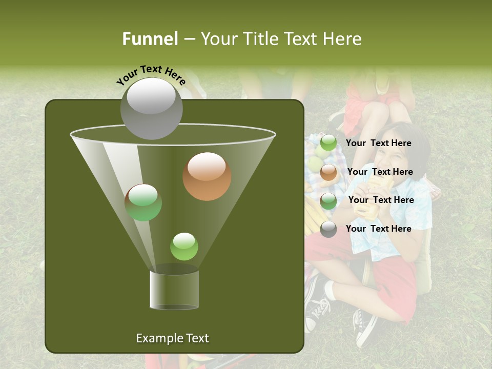 A Group Of Children Sitting On A Blanket Eating Food PowerPoint Template