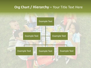 A Group Of Children Sitting On A Blanket Eating Food PowerPoint Template