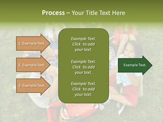 A Group Of Children Sitting On A Blanket Eating Food PowerPoint Template