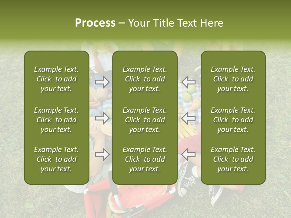 A Group Of Children Sitting On A Blanket Eating Food PowerPoint Template