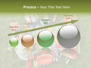 A Group Of Children Sitting On A Blanket Eating Food PowerPoint Template