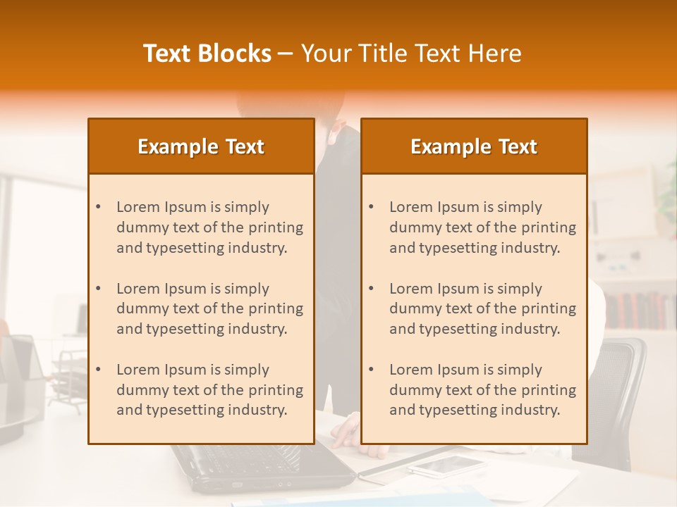 A Couple Of People That Are Looking At A Laptop PowerPoint Template