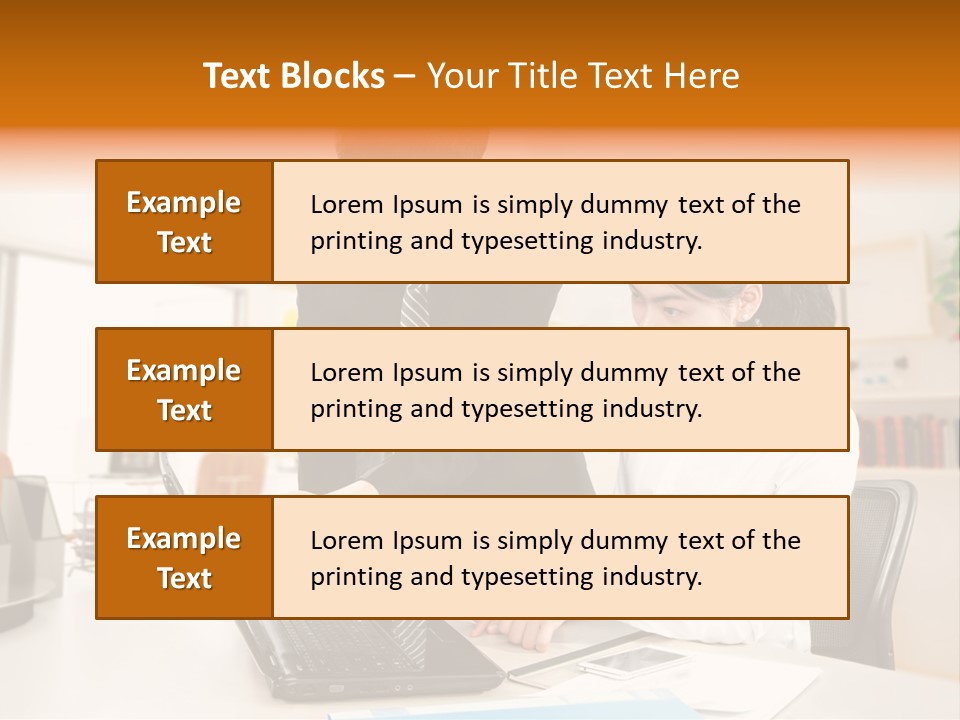 A Couple Of People That Are Looking At A Laptop PowerPoint Template