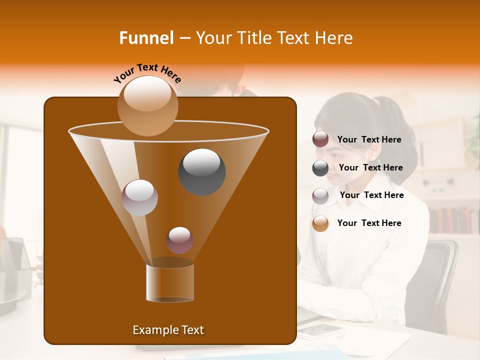 A Couple Of People That Are Looking At A Laptop PowerPoint Template