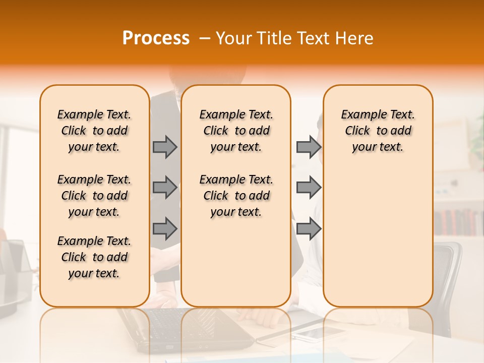 A Couple Of People That Are Looking At A Laptop PowerPoint Template
