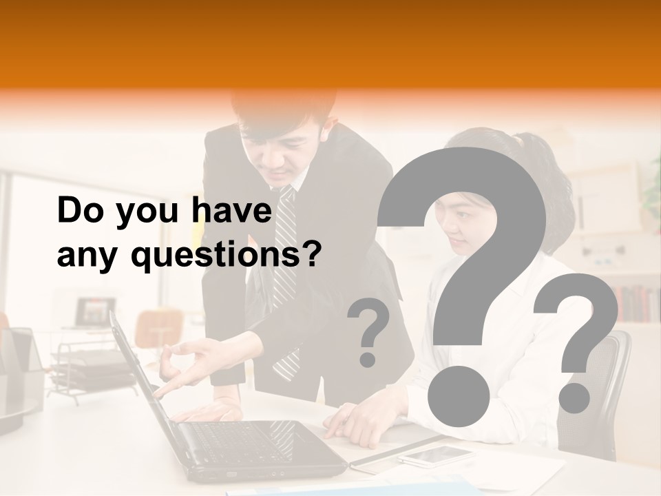 A Couple Of People That Are Looking At A Laptop PowerPoint Template