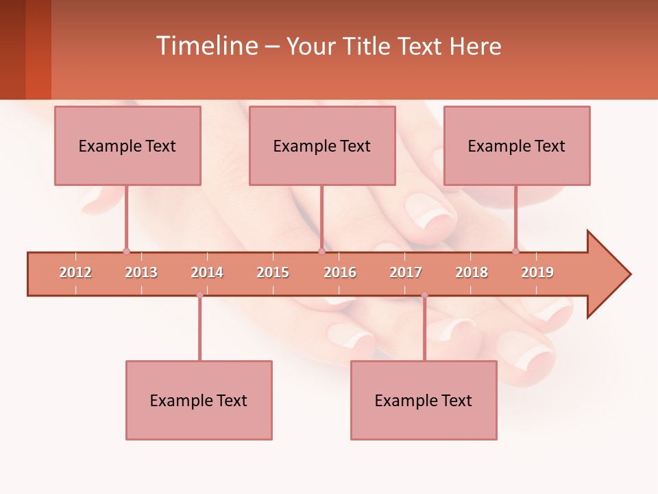 A Woman's Hands With French Manies On Them PowerPoint Template