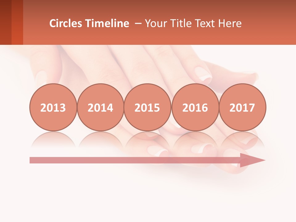 A Woman's Hands With French Manies On Them PowerPoint Template