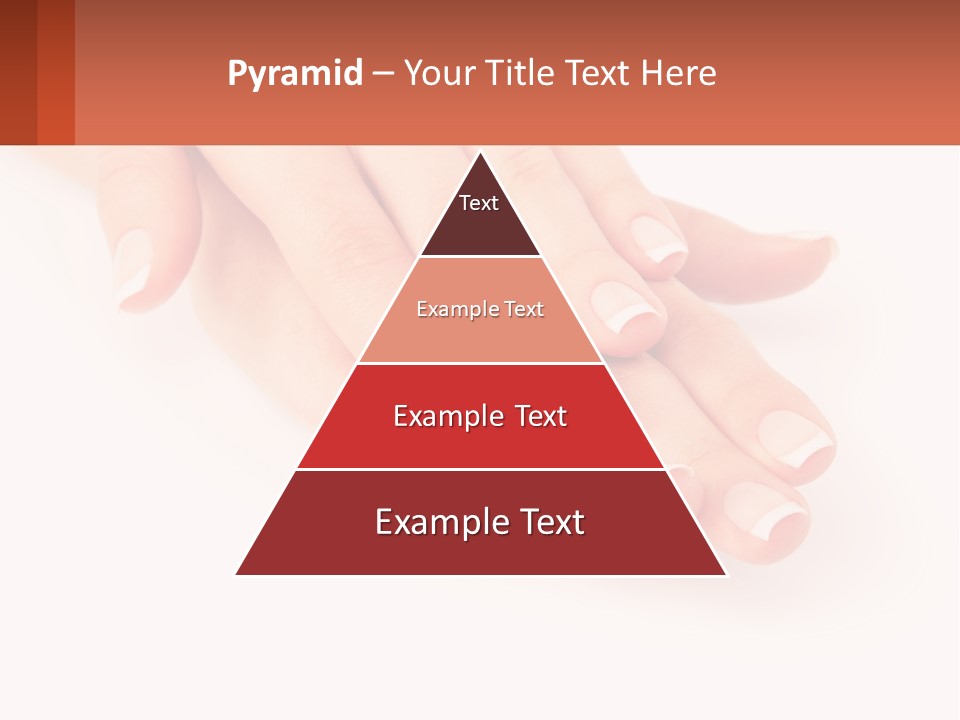 A Woman's Hands With French Manies On Them PowerPoint Template