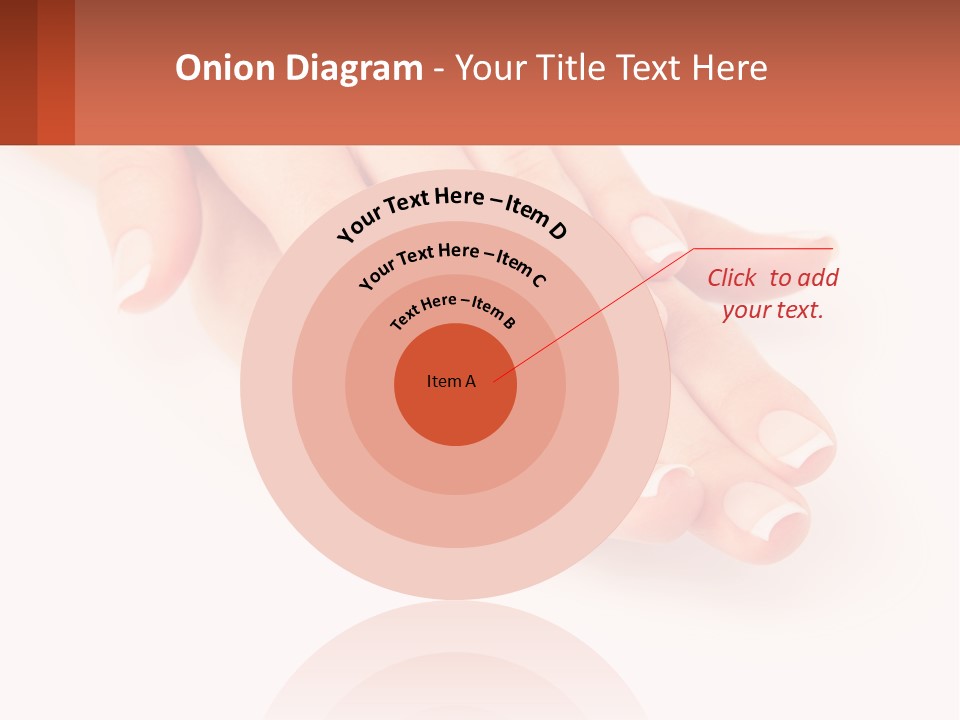 A Woman's Hands With French Manies On Them PowerPoint Template