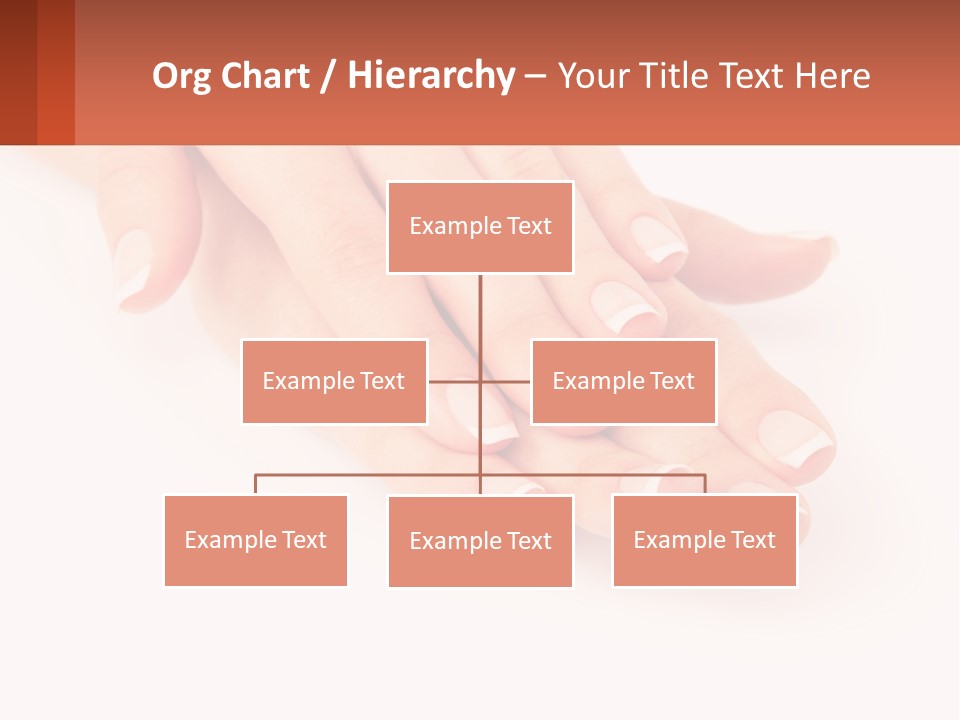 A Woman's Hands With French Manies On Them PowerPoint Template