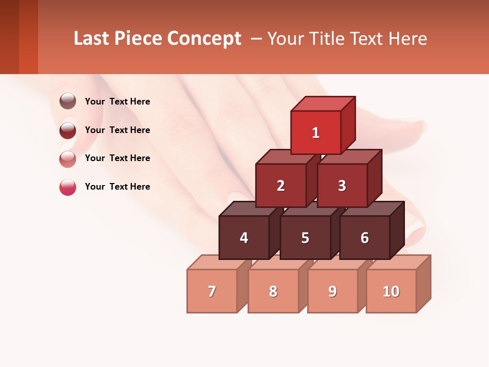 A Woman's Hands With French Manies On Them PowerPoint Template