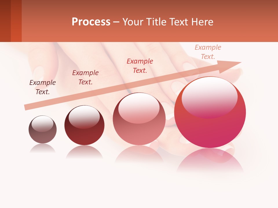 A Woman's Hands With French Manies On Them PowerPoint Template