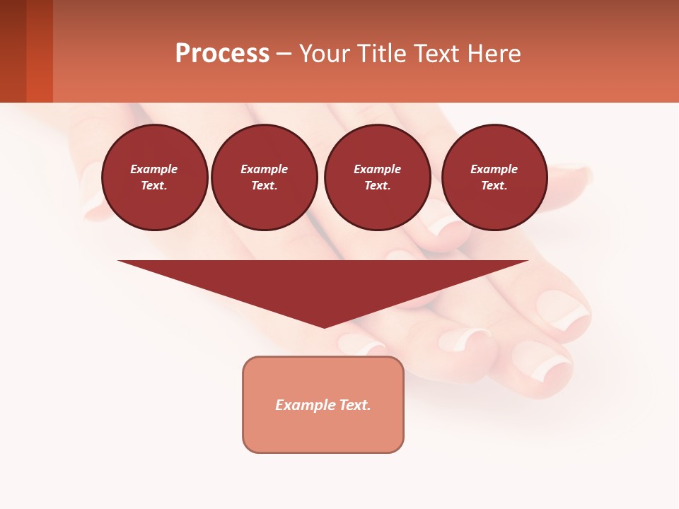 A Woman's Hands With French Manies On Them PowerPoint Template