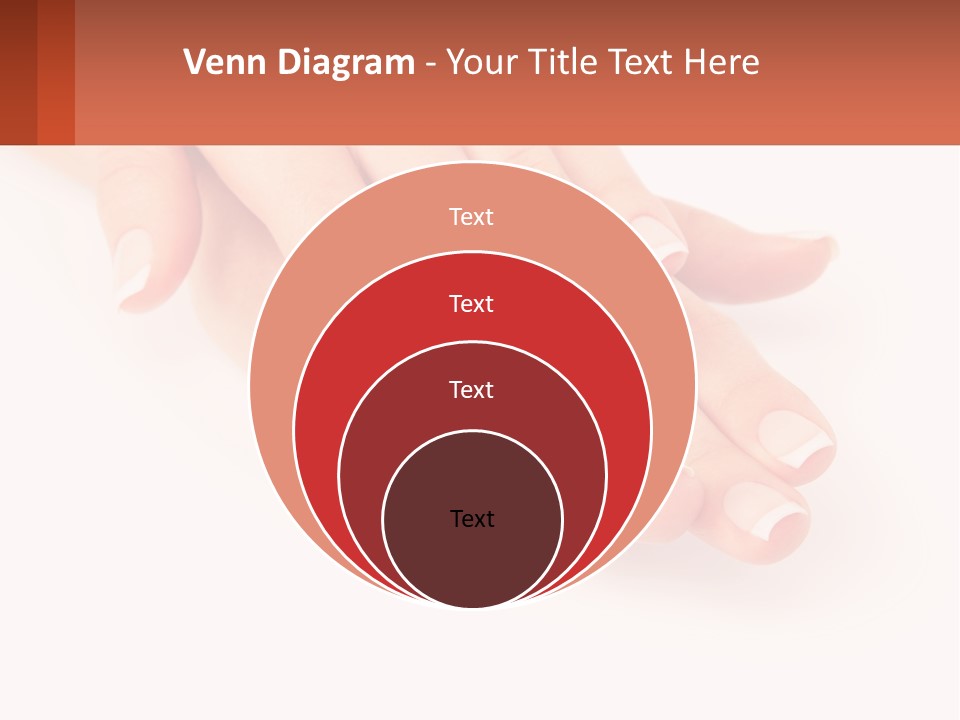 A Woman's Hands With French Manies On Them PowerPoint Template