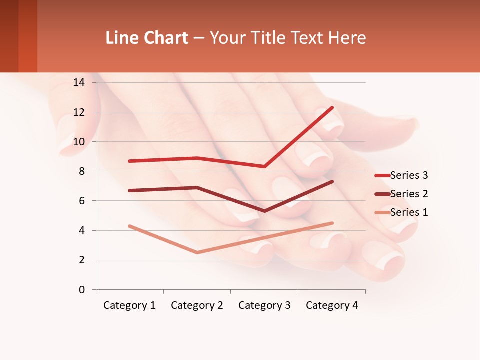 A Woman's Hands With French Manies On Them PowerPoint Template