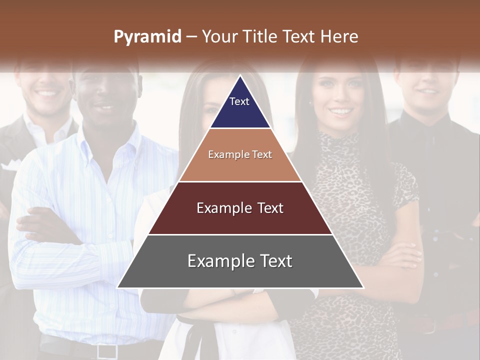 A Group Of People Standing Together With Their Arms Crossed PowerPoint Template