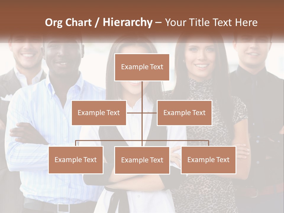 A Group Of People Standing Together With Their Arms Crossed PowerPoint Template
