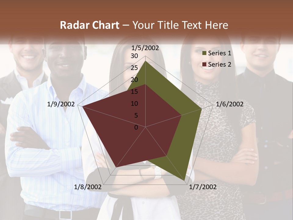 A Group Of People Standing Together With Their Arms Crossed PowerPoint Template