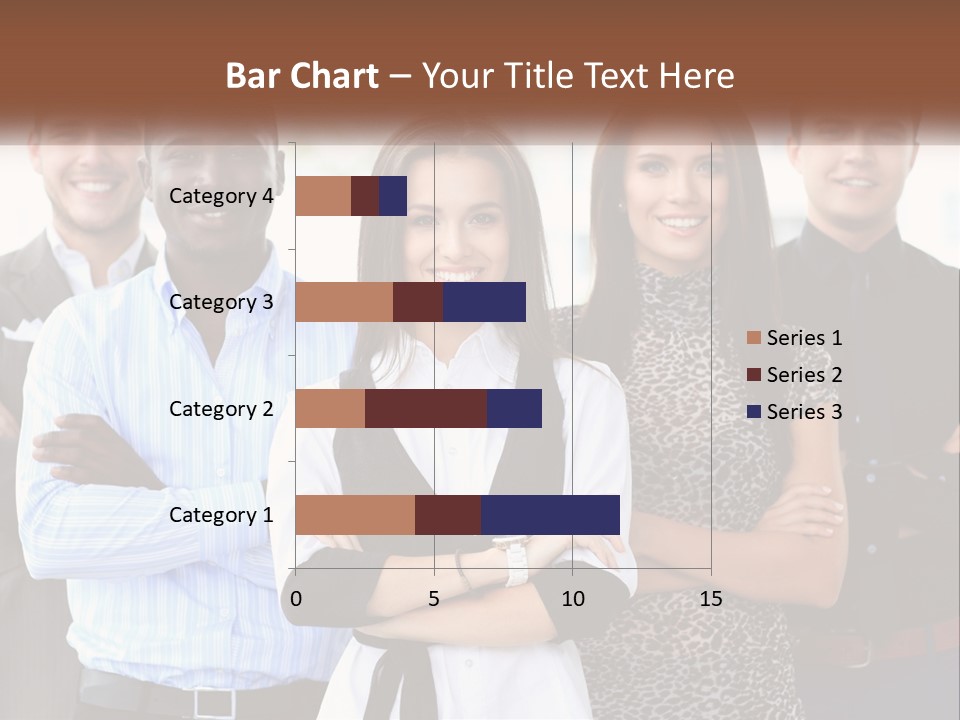 A Group Of People Standing Together With Their Arms Crossed PowerPoint Template