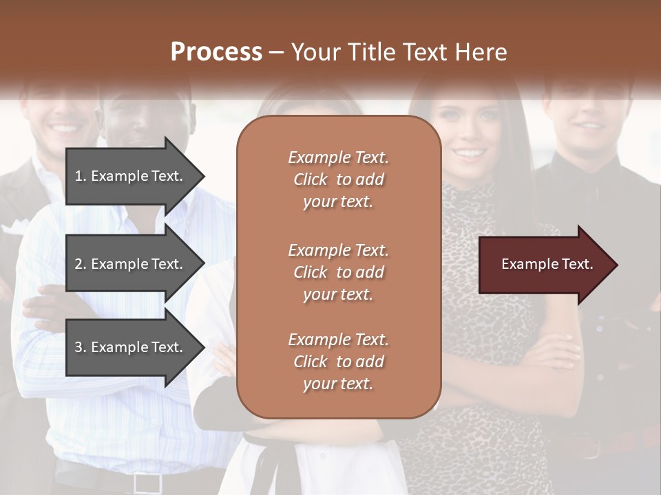 A Group Of People Standing Together With Their Arms Crossed PowerPoint Template