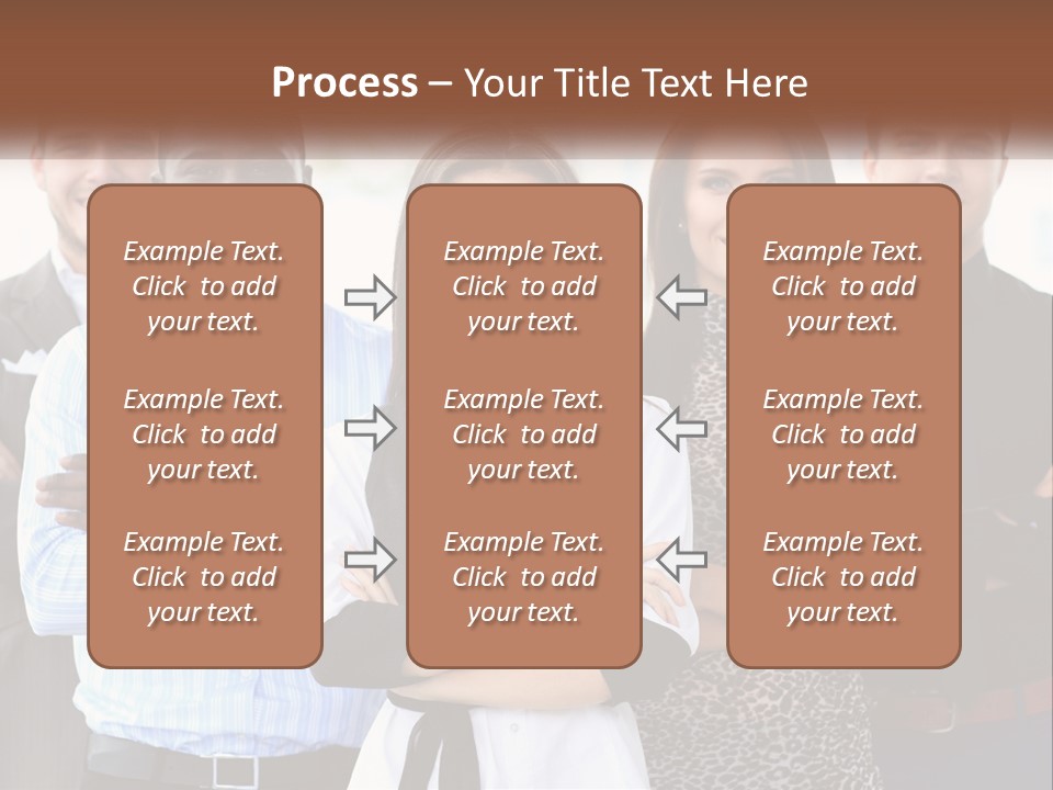 A Group Of People Standing Together With Their Arms Crossed PowerPoint Template
