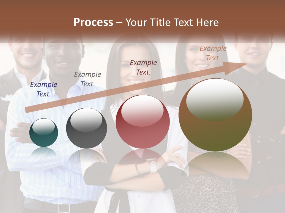 A Group Of People Standing Together With Their Arms Crossed PowerPoint Template