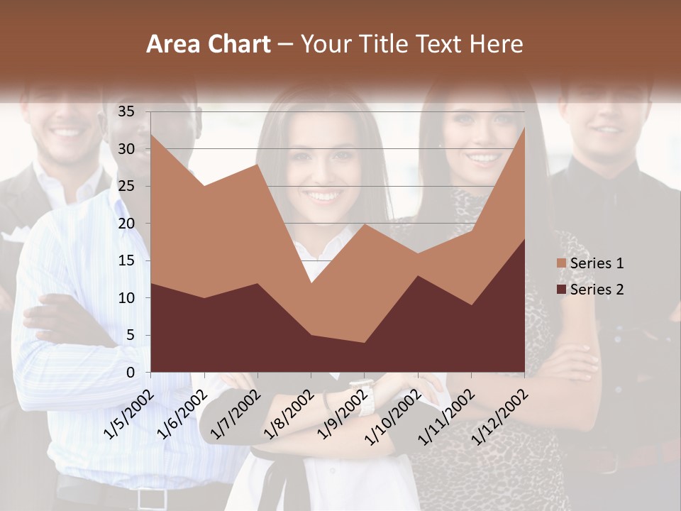 A Group Of People Standing Together With Their Arms Crossed PowerPoint Template