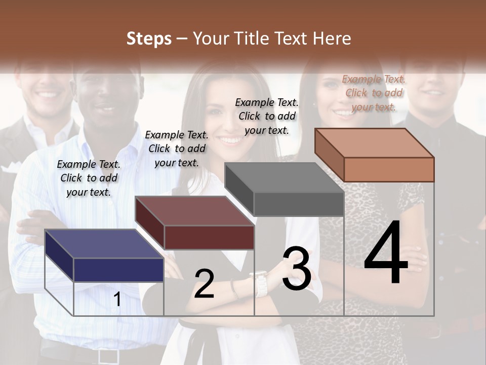 A Group Of People Standing Together With Their Arms Crossed PowerPoint Template