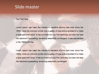 A Group Of People Standing Together In A Circle PowerPoint Template