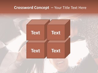 A Group Of People Standing Together In A Circle PowerPoint Template