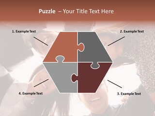 A Group Of People Standing Together In A Circle PowerPoint Template