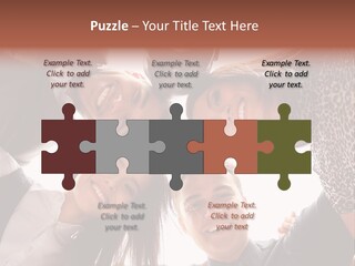 A Group Of People Standing Together In A Circle PowerPoint Template