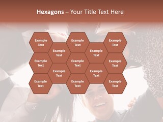 A Group Of People Standing Together In A Circle PowerPoint Template