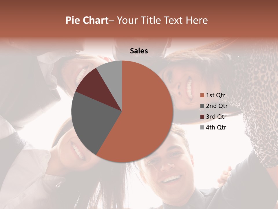 A Group Of People Standing Together In A Circle PowerPoint Template