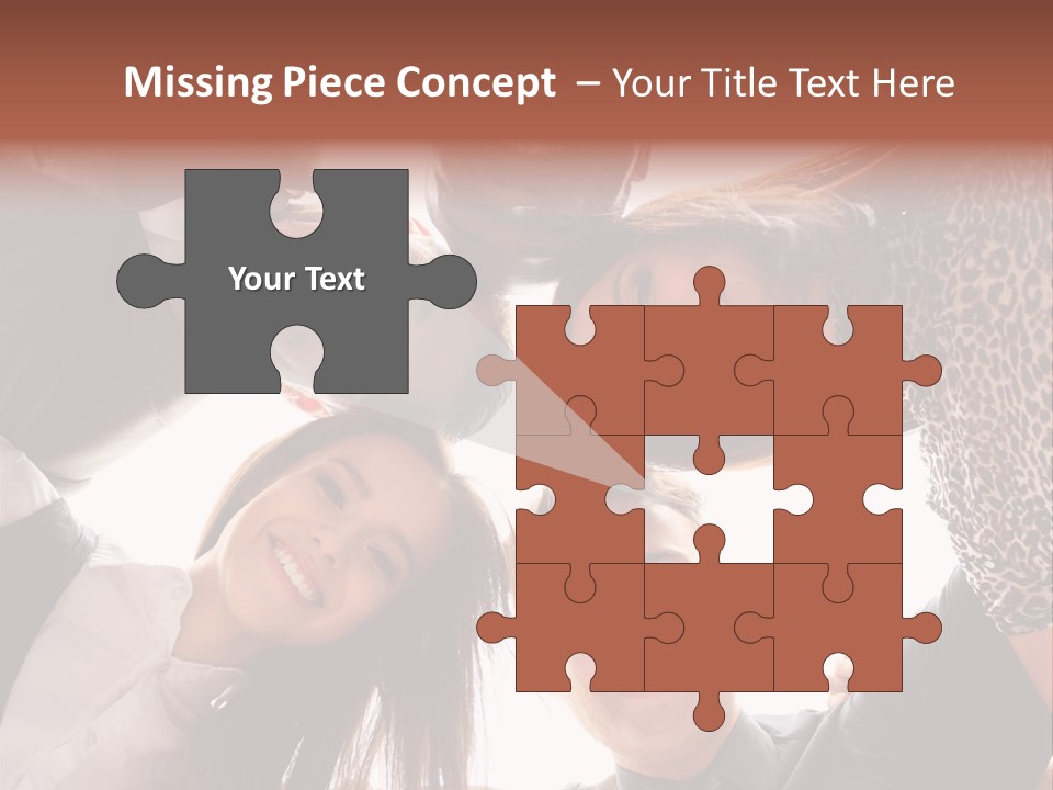 A Group Of People Standing Together In A Circle PowerPoint Template