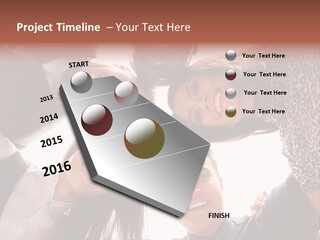 A Group Of People Standing Together In A Circle PowerPoint Template